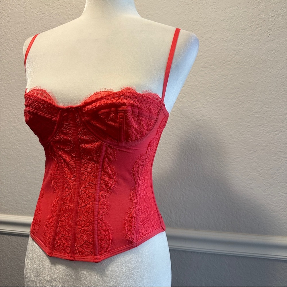 Urban Outfitters Hot Pink Corset Size M